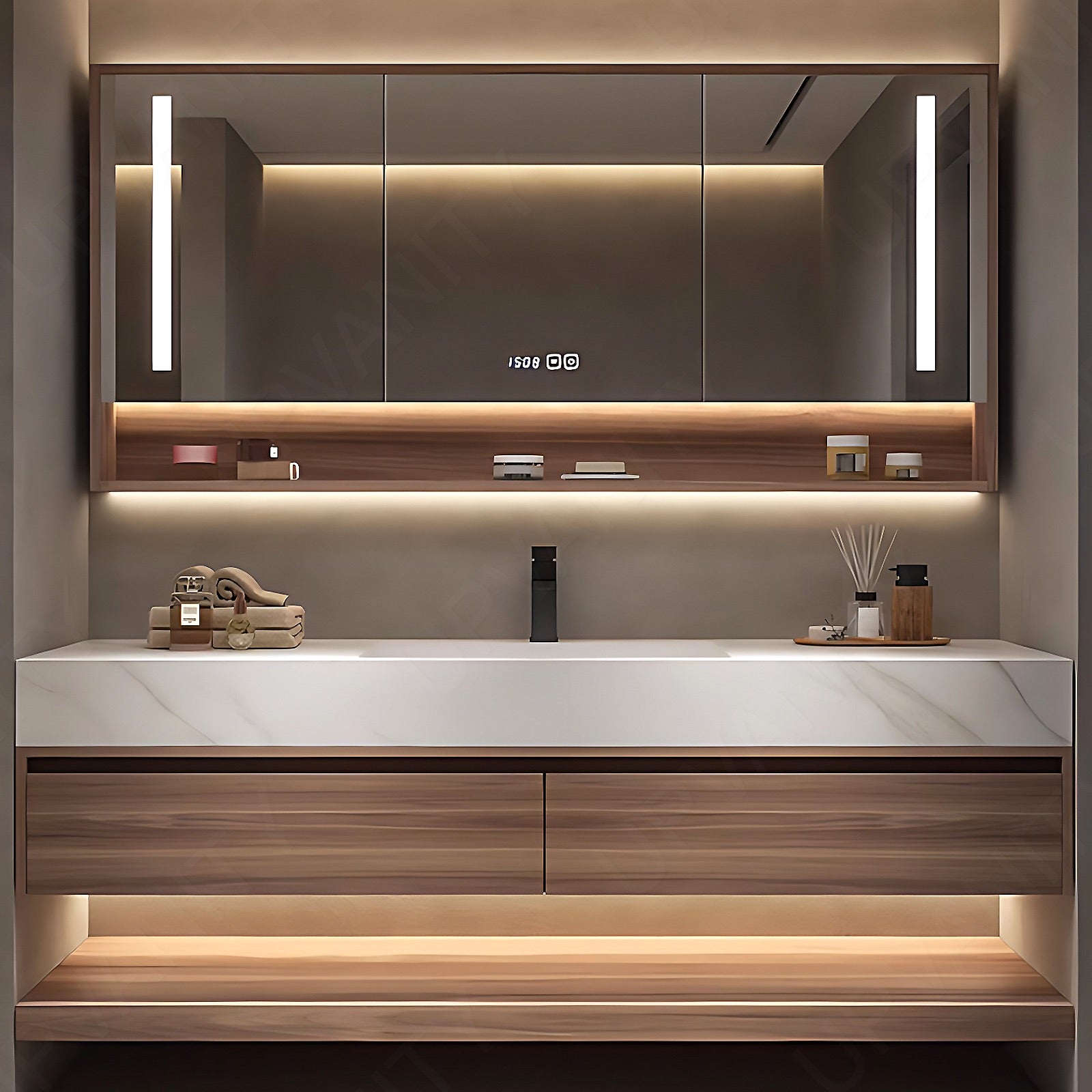 Medium Size - Bathroom Vanity Sets - UpVanity